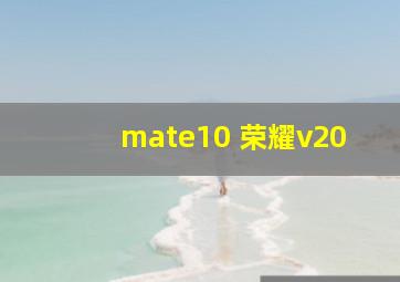 mate10 荣耀v20